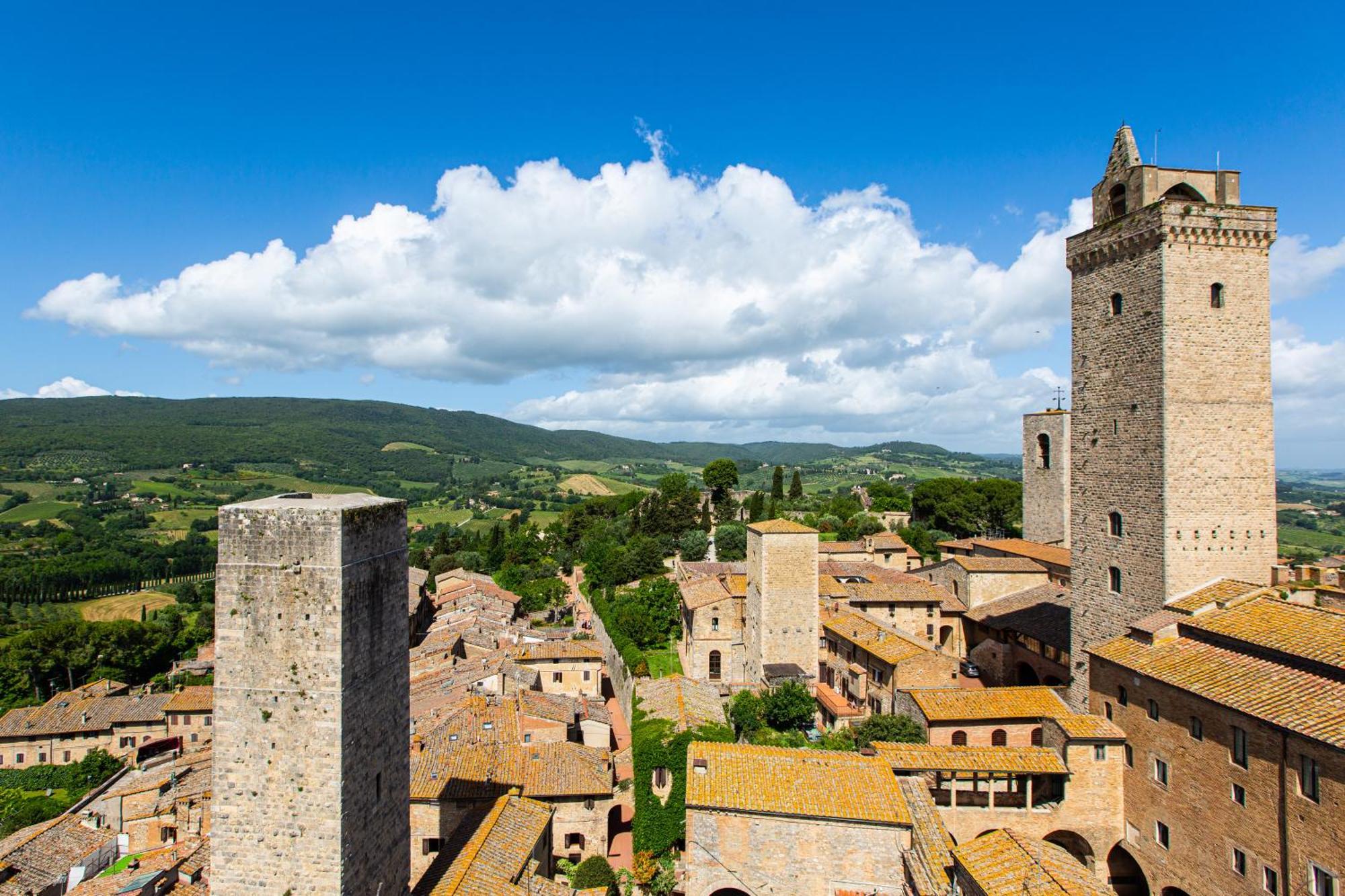 The Artists' Tower - Amazing View From The Tower Apartment San Gimignano Ngoại thất bức ảnh